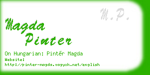 magda pinter business card