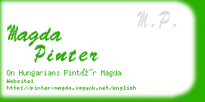 magda pinter business card